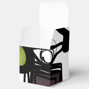 Greetings from Philydion: Abstract Black & White Favour Box