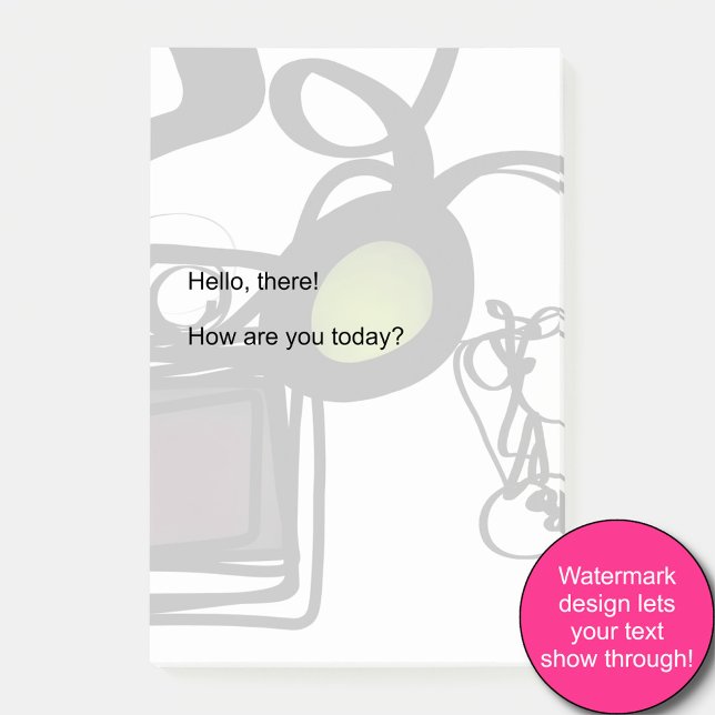 Greetings from Philydion: Abstract Black & White Post-it Notes (Creator Uploaded)