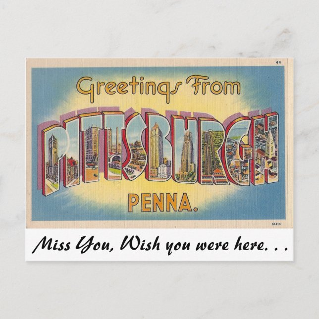 Greetings from Pittsburgh, Pennsylvania Postcard (Front)