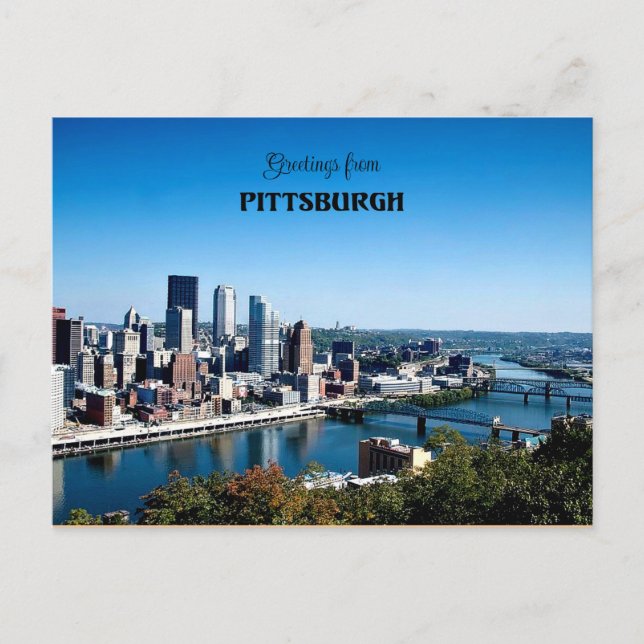 Greetings from Pittsburgh Postcard (Front)