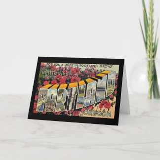 Greetings from Portland Oregon Card