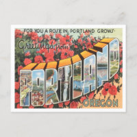 Greetings from Portland, Oregon Vintage Travel