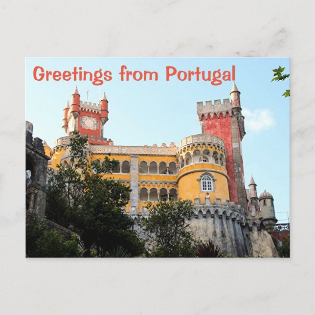 Greetings from Portugal, Pena Palace, Sintra Postcard (Front)