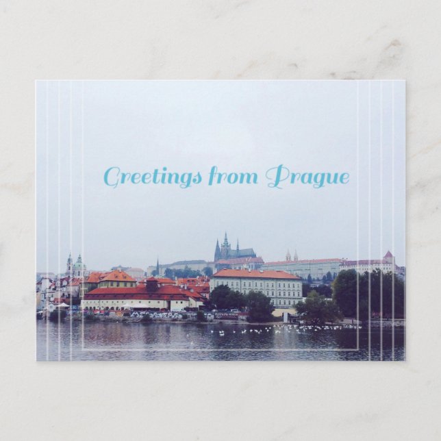 greetings from Prague, Czech Republic Postcard (Front)