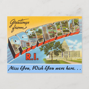 Greetings from Providence Postcard