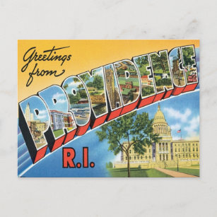 Greetings From Providence,Rhode Island Postcard