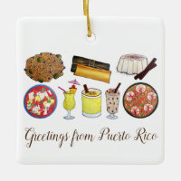 Greetings from Puerto Rico Carribean Island Foods