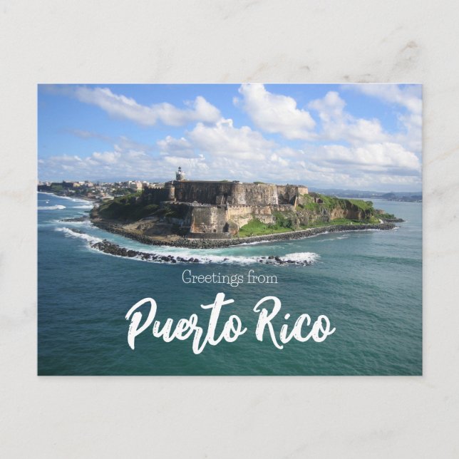 Greetings from Puerto Rico Postcard (Front)