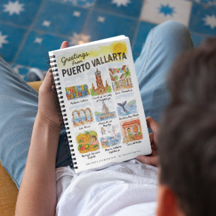 Greetings from Puerto Vallarta   Watercolor Travel Notebook