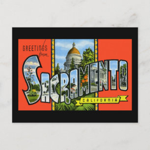 Greetings from Sacramento California Postcard