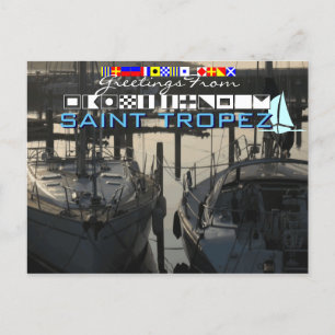 Greetings from Saint Tropez Postcard