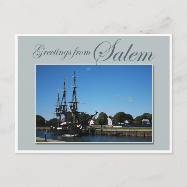 Greetings from Salem Postcard (Front)