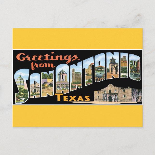 Greetings from San Antonio Postcard (Front)