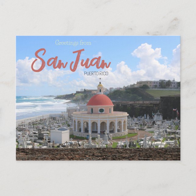 Greetings from San Juan Puerto Rico Postcard (Front)