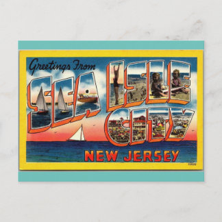 Greetings from Sea Isle City New Jersey Travel Postcard
