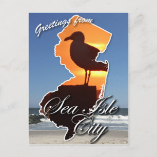 Greetings from Sea Isle City Postcard