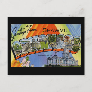 Greetings from Shawmut Arkansas Postcard