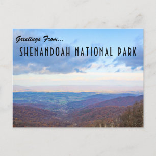 Greetings From Shenandoah National Park Postcard