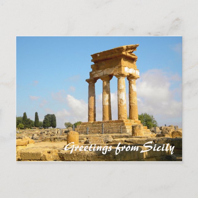 Greetings from Sicily Postcard (Front)