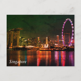Greetings from Singapore Postcard