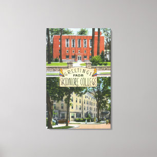 Greetings from Skidmore College Scenes Canvas Print