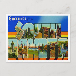 Greetings From South Dakota Postcard
