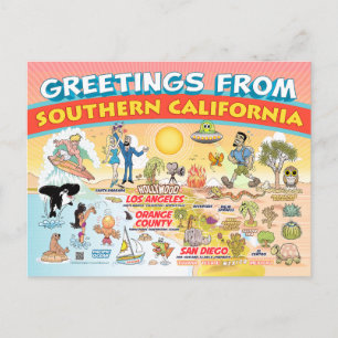 Greetings from Southern California Postcard