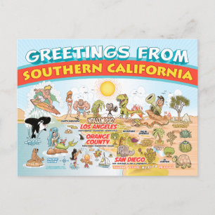 Greetings from Southern California Postcard
