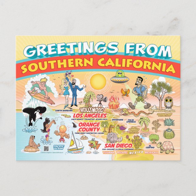 Greetings from Southern California Postcard (Front)