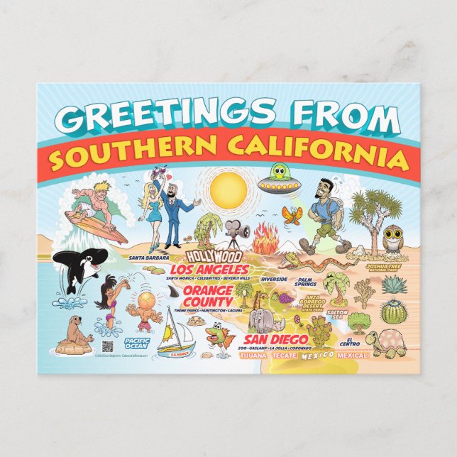 Greetings from Southern California Postcard (Front)