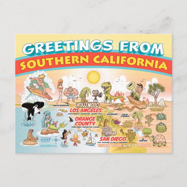 Greetings from Southern California Postcard (Front)