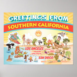 Greetings from Southern California Poster