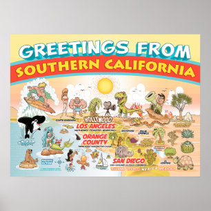 Greetings from Southern California Poster