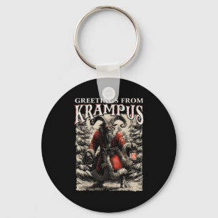 Greetings From Ss Vom Krampus Festive Horror Chris Key Ring