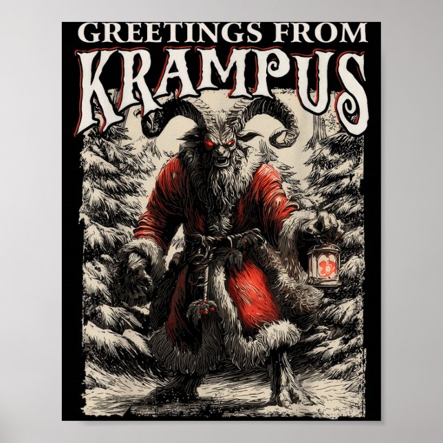 Greetings From Ss Vom Krampus Festive Horror Chris Poster (Front)