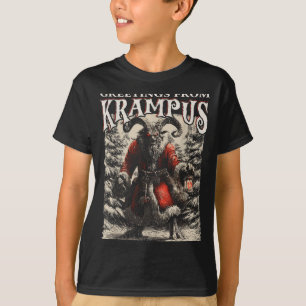 Greetings From Ss Vom Krampus Festive Horror Chris T-Shirt