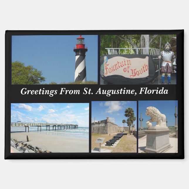 Greetings from St. Augustine, Florida Magnet (Front)
