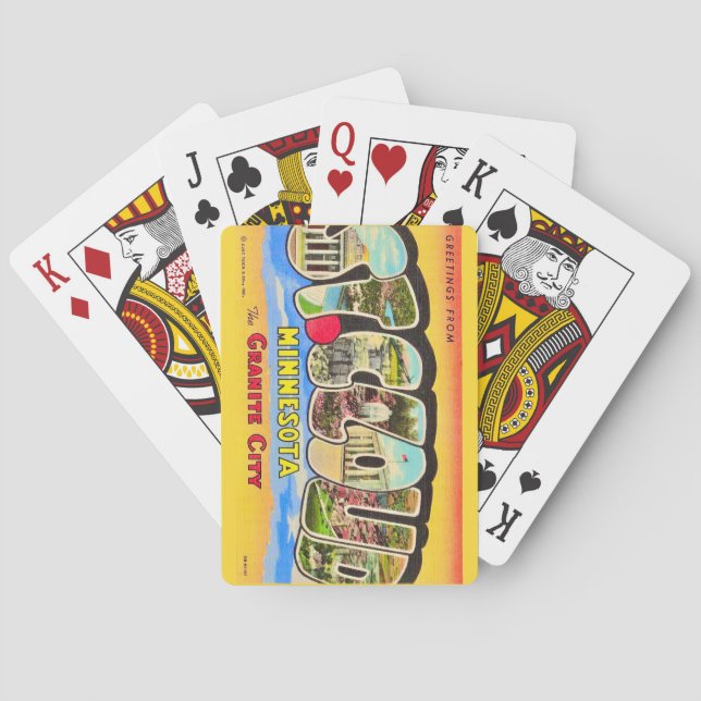  Greetings from St Cloud, MI Playing Cards (Back)
