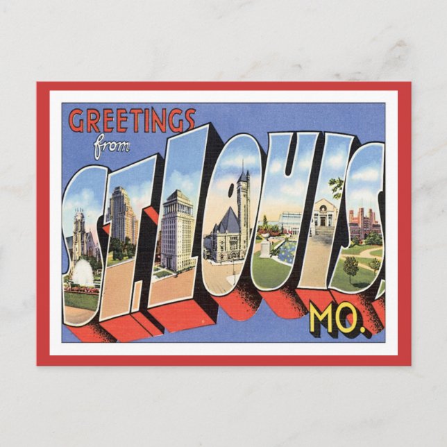 Greetings From St.Louis Missouri Postcard (Front)