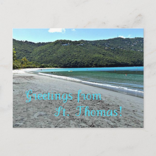 Greetings from St. Thomas Postcard (Front)