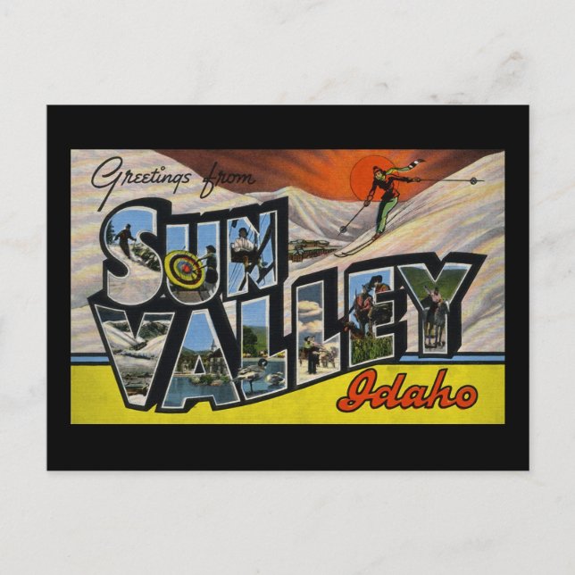 Greetings from Sun Valley Idaho Postcard (Front)