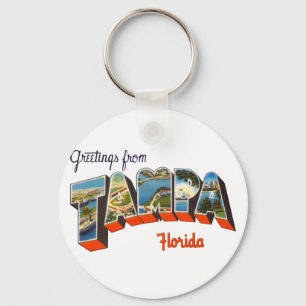 Greetings from Tampa, Florida Key Ring