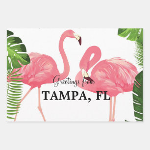 Greetings from Tampa, Florida Wrapping Paper Sheet