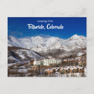 Greetings from Telluride Colorado Scenic Postcard