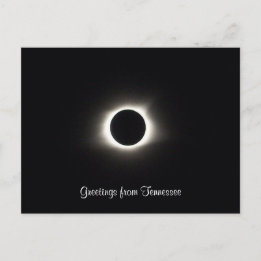 GREETINGS FROM TENNESSEE eclipse photograph | Postcard