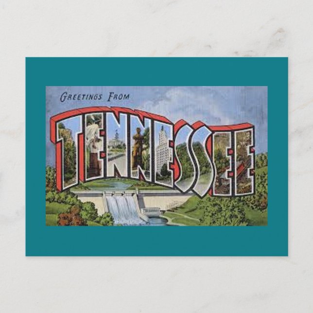 Greetings From Tennessee Postcard (Front)