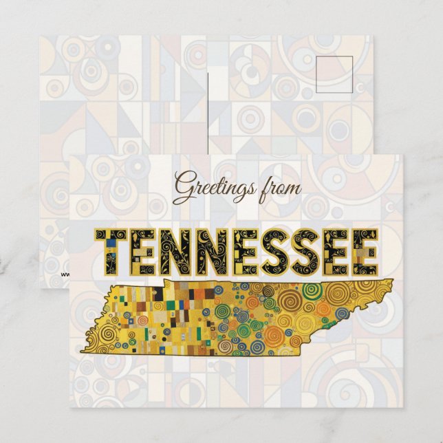 Greetings from Tennessee Postcard (Front/Back)