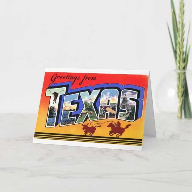 Greetings From Texas Card (Front)