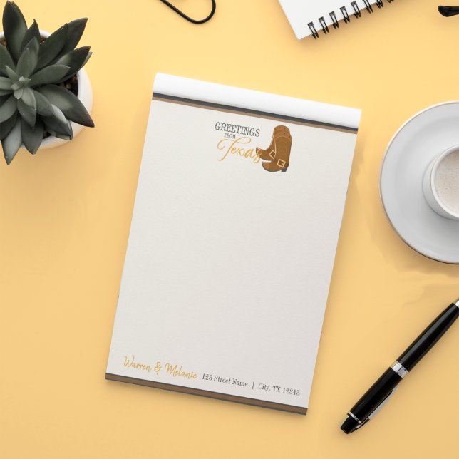 Greetings From Texas Notepad (Creator Uploaded)