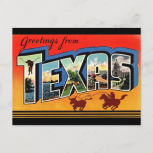 Greetings from Texas Travel Postcard